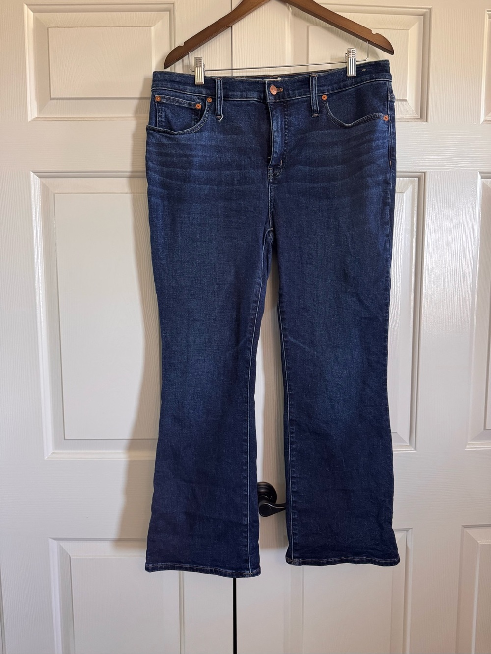 Madewell  Kick Out Classic Straight Jeans - Dark Blue -Sz 31 - Picture 6 of 14